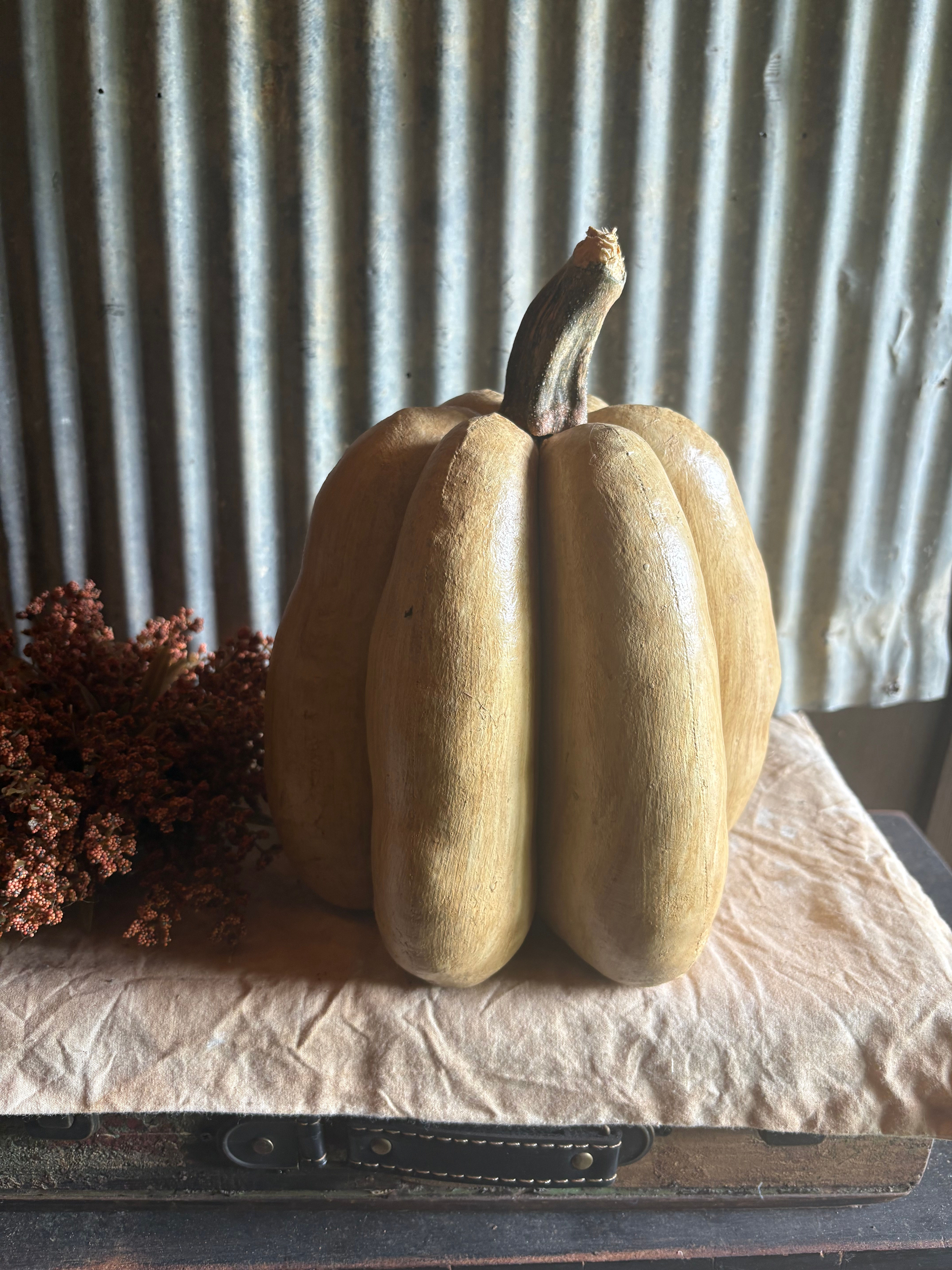 #RP26F-5a Large White Pumpkin