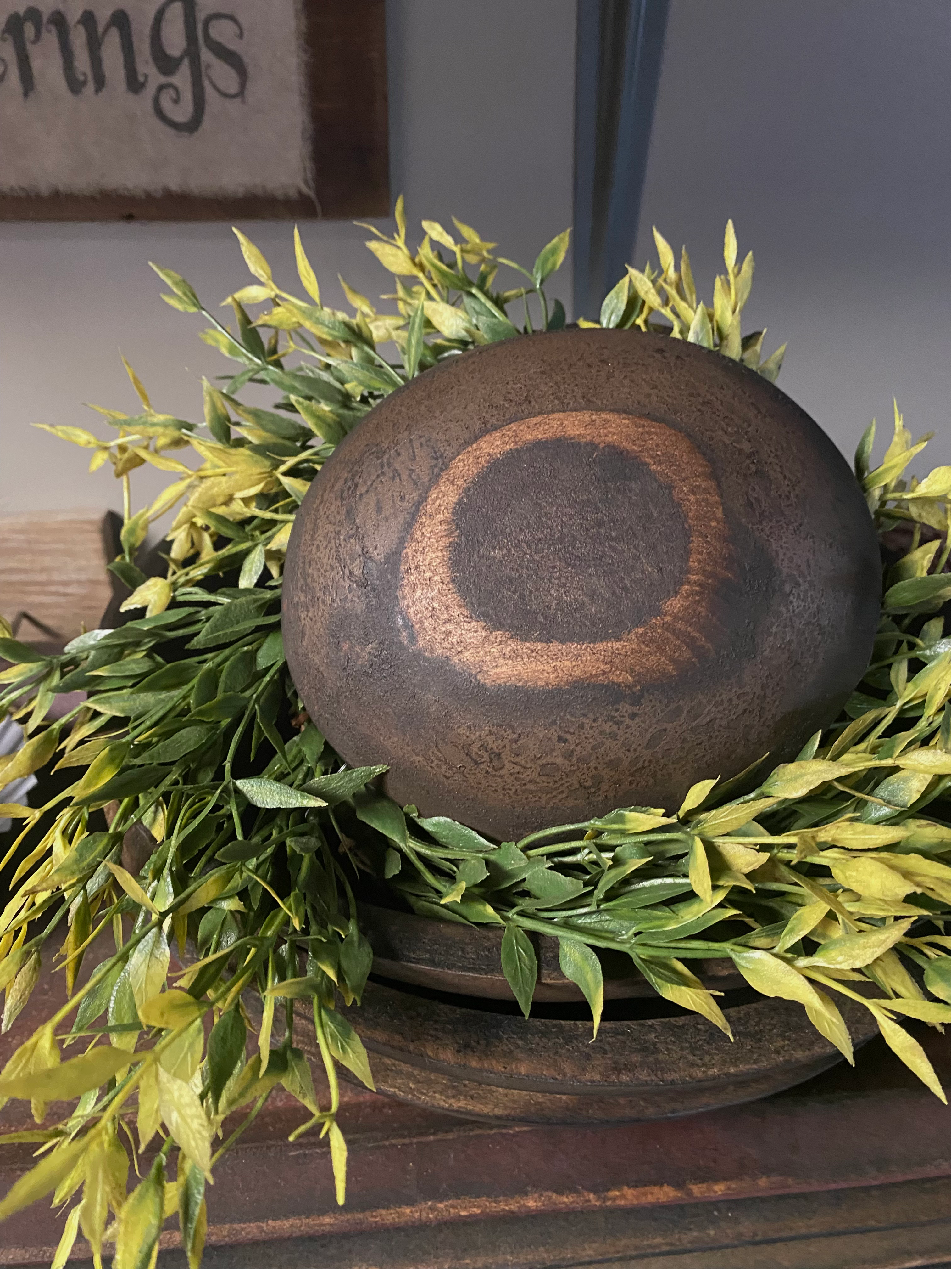 #1249   6” Wood Bowl