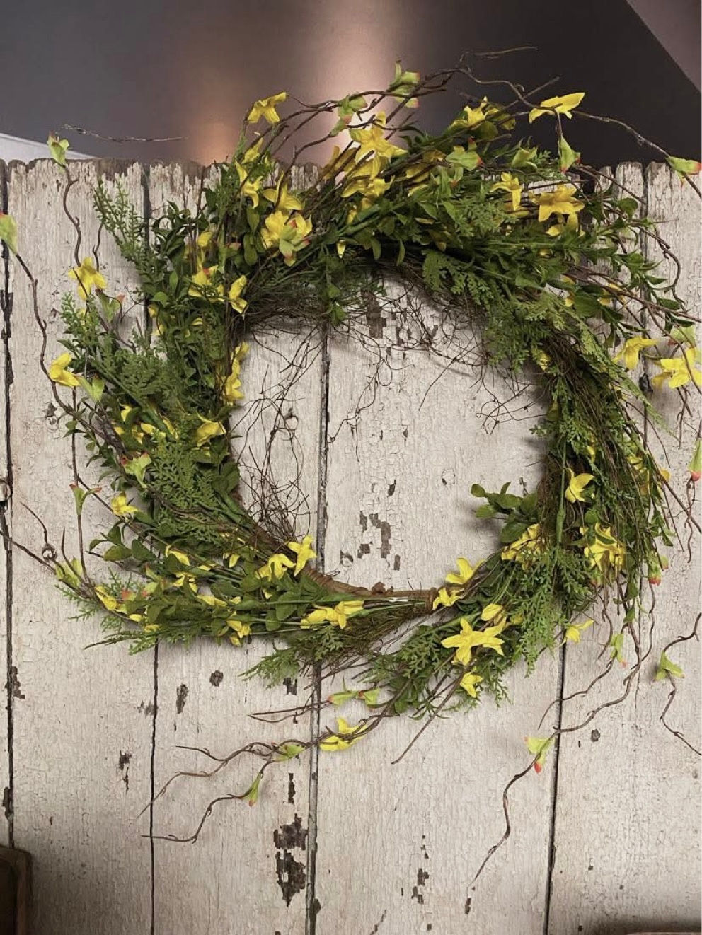 #1103 Forsthia Wreath