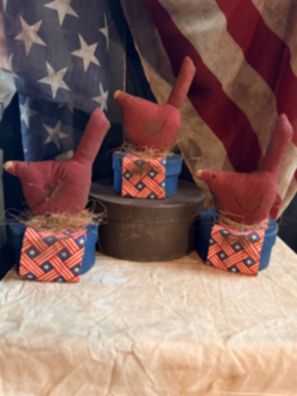 #11113 Red Bird on Box