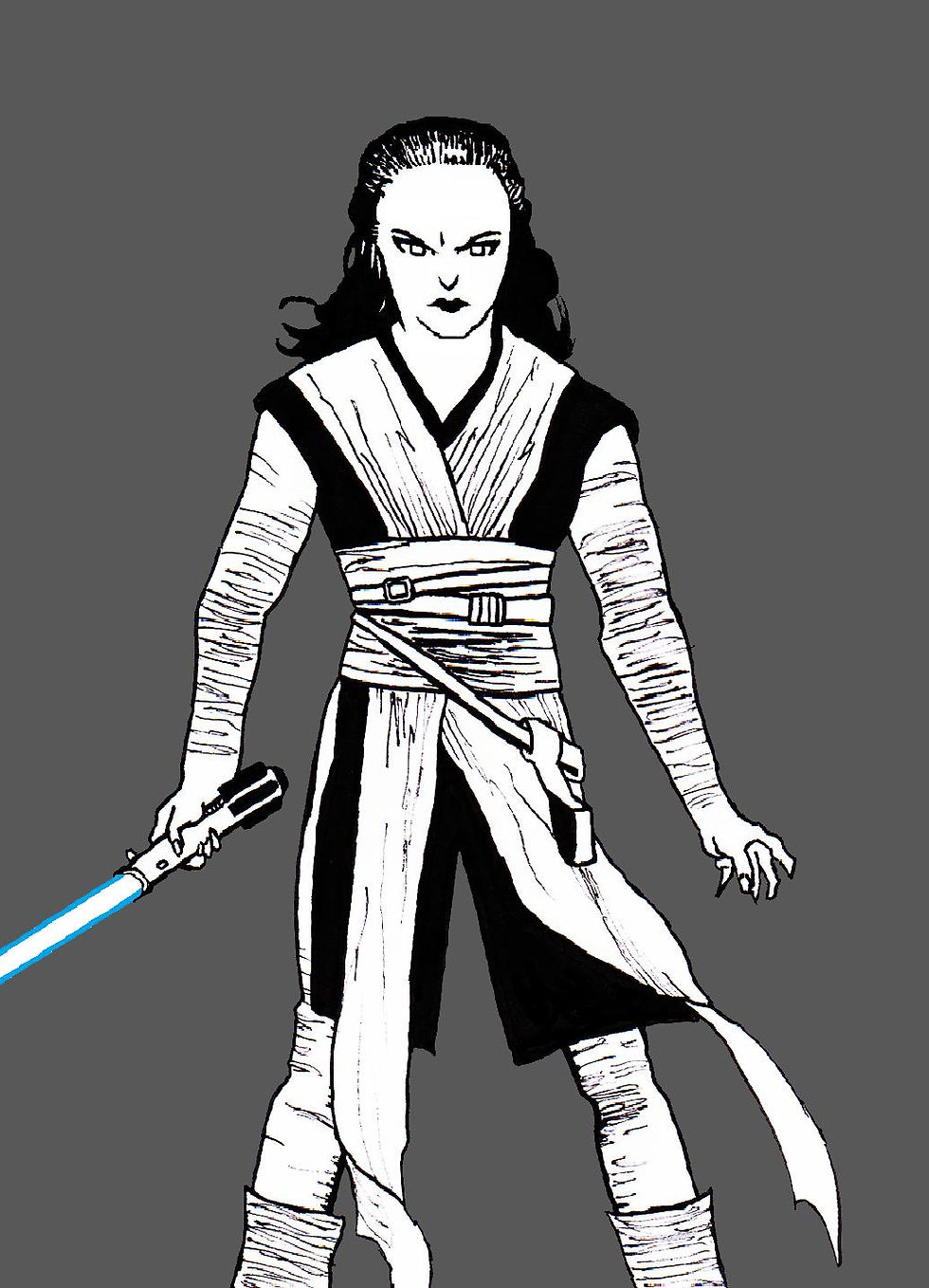 Rey Skywalker, by Dan Cheeseman copying Tim Sale