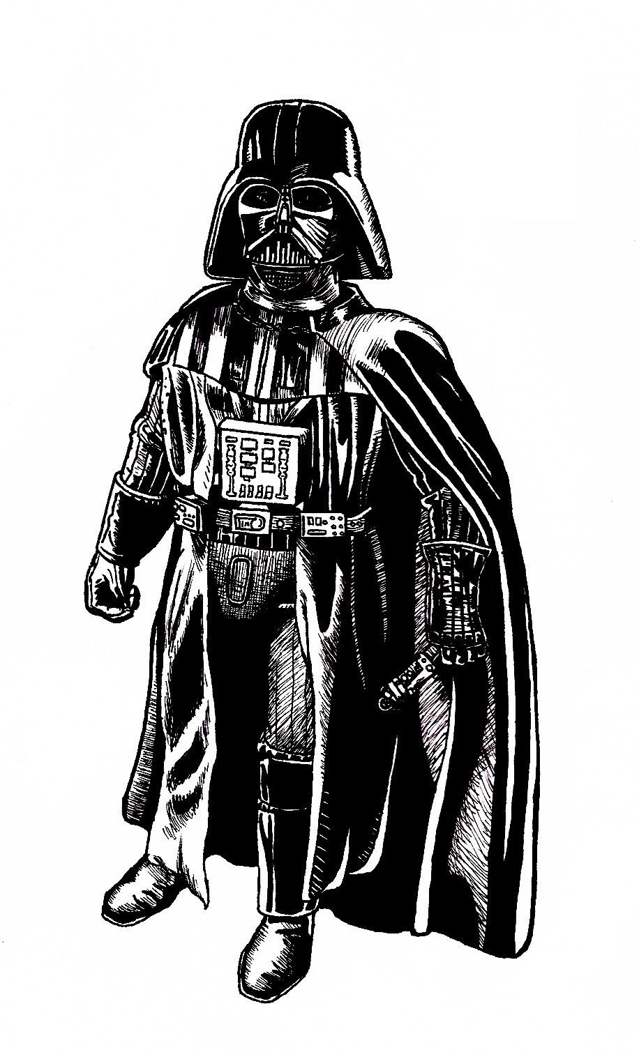 Darth Vader, by Dan Cheeseman copying Salvador Larroca