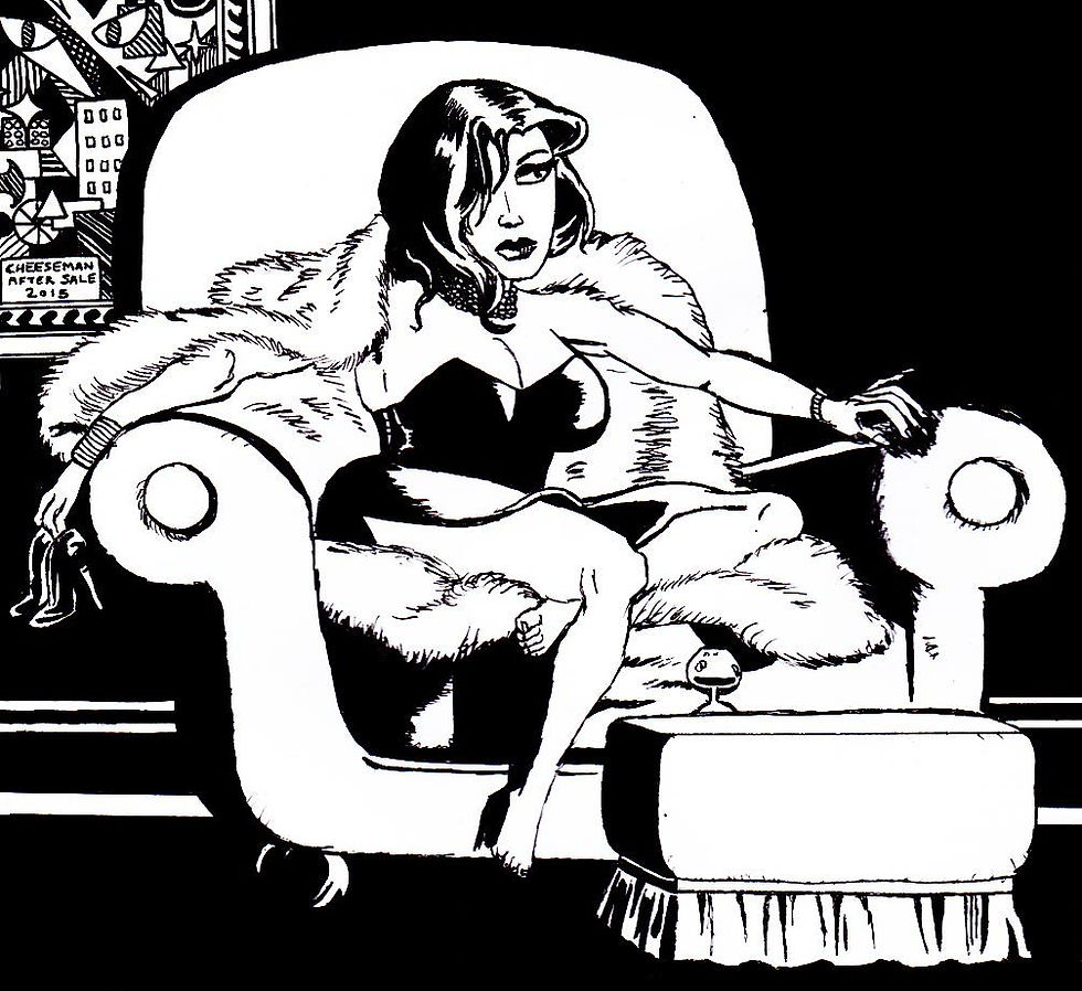 Selina Kyle, by Dan Cheeseman copying Tim Sale