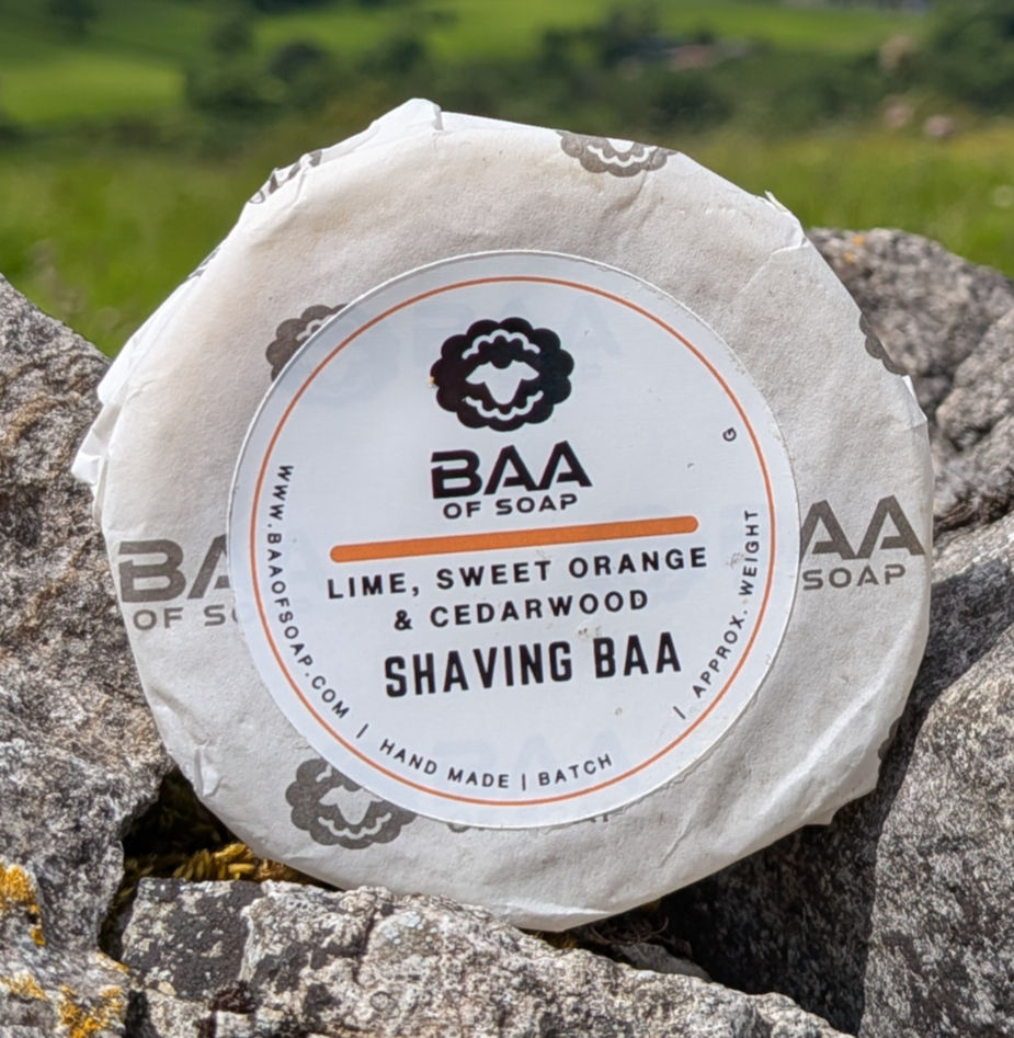 Lime, Sweet Orange & Cedarwood Shaving Bar