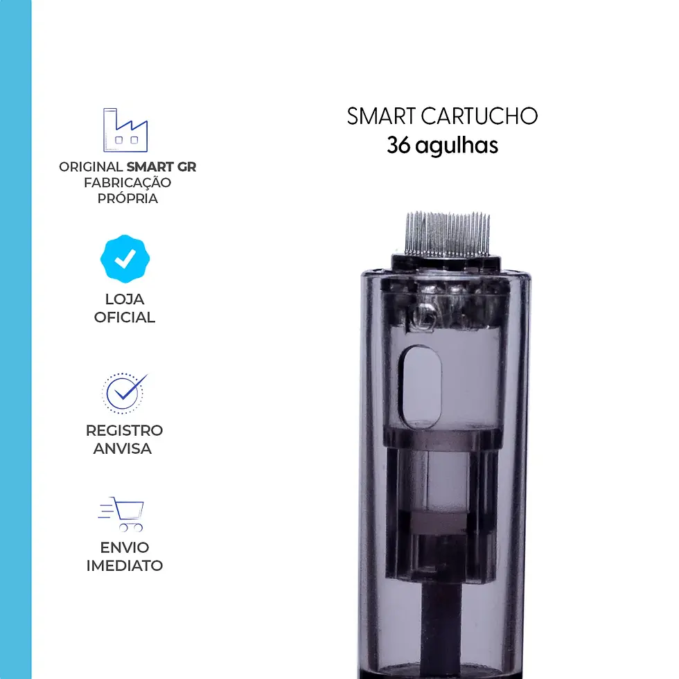 Miniatura: Cartucho Smart Derma Pen Preto HK - 36 AGULHAS - Smart GR