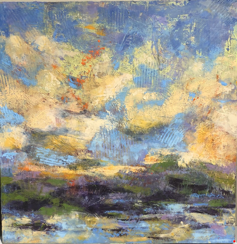 Breath — cold wax painting by Susan Fishbein