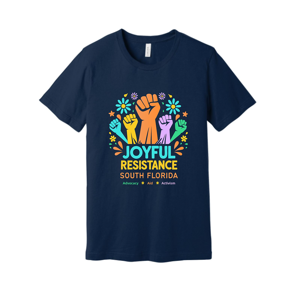 Navy Joyful Resistance Unisex T-Shirt