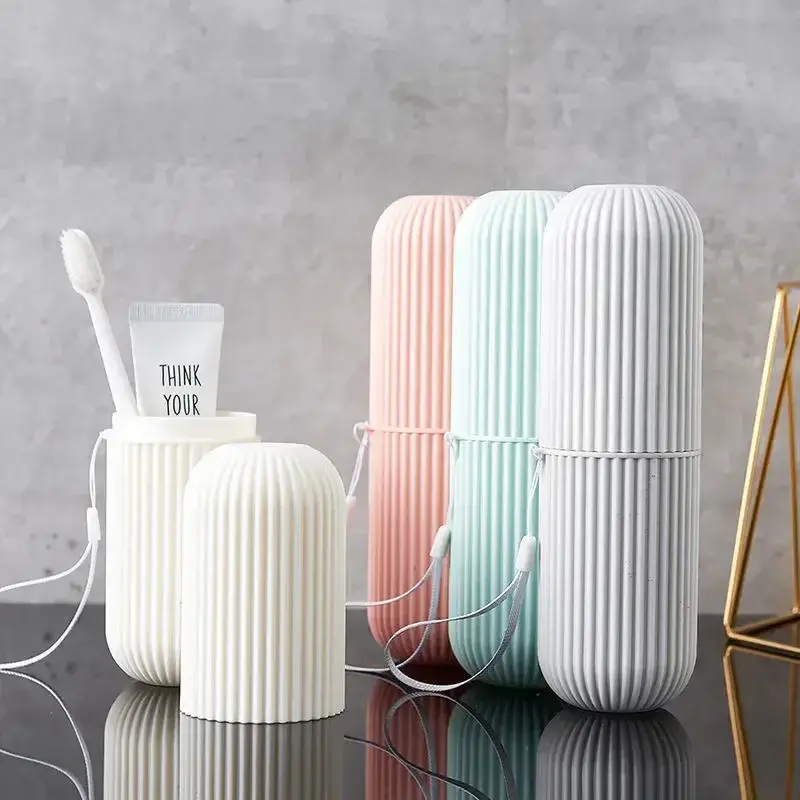 Thumbnail: Portable Toothpaste Toothbrush Protect Holder Case Travel Camping Storage Box