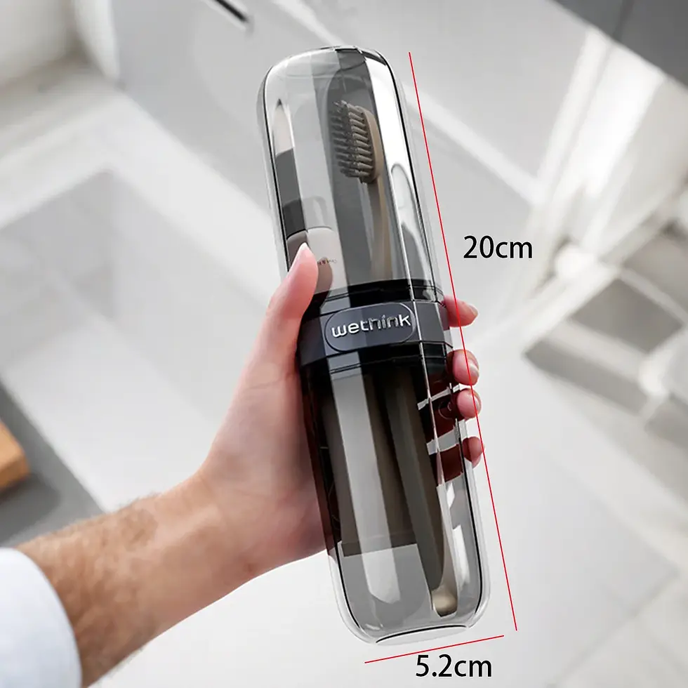 Thumbnail: Portable Toothpaste Toothbrush Protect Holder Case Travel Camping Storage Box