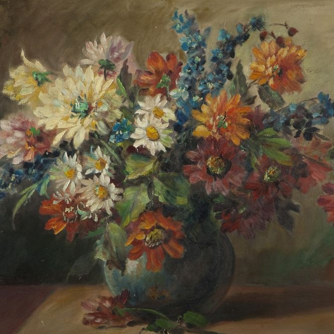 Charles Wittmann - Bouquet de Dahlia