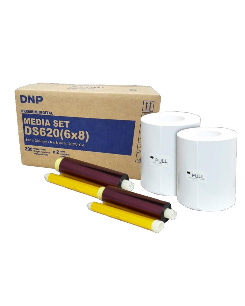 DNP DS620 15x20cm (6x8) Kağıt & Ribbon (2x200) yaprak)