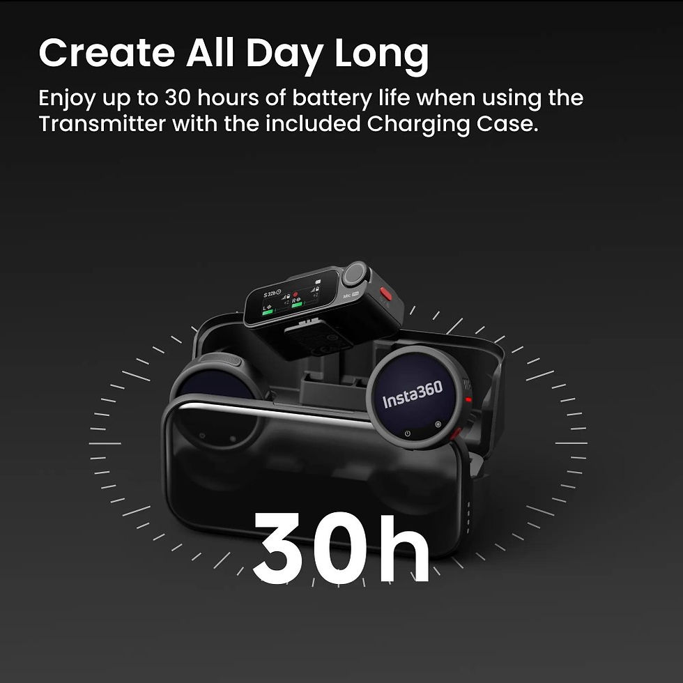 Миниатюра: Insta360 Mic Pro Wireless Microphone 2'li Şarj Kit ( 2 TX +  1 RX )
