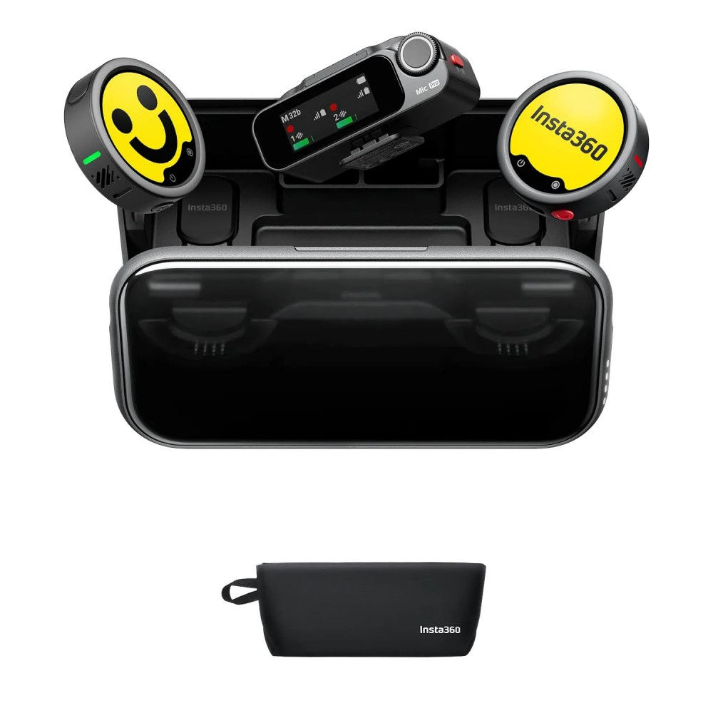 Insta360 Mic Pro Wireless Microphone 2'li Şarj Kit ( 2 TX + 1 RX )