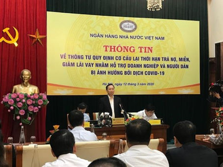 Ban hành Thông tư 01/2020/TT-NHNN hướng dẫn cơ cấu nợ, giảm lãi vay hỗ trợ doanh nghiệp, có hiệu lực
