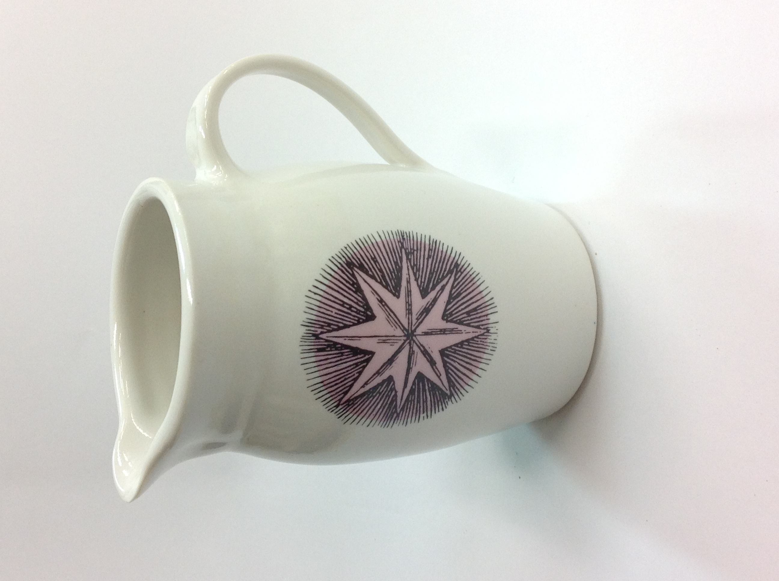 jug with pink stars