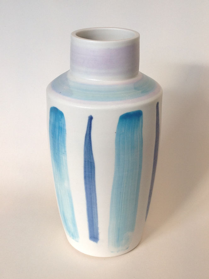 Painted pots at ArtSpring Gallery