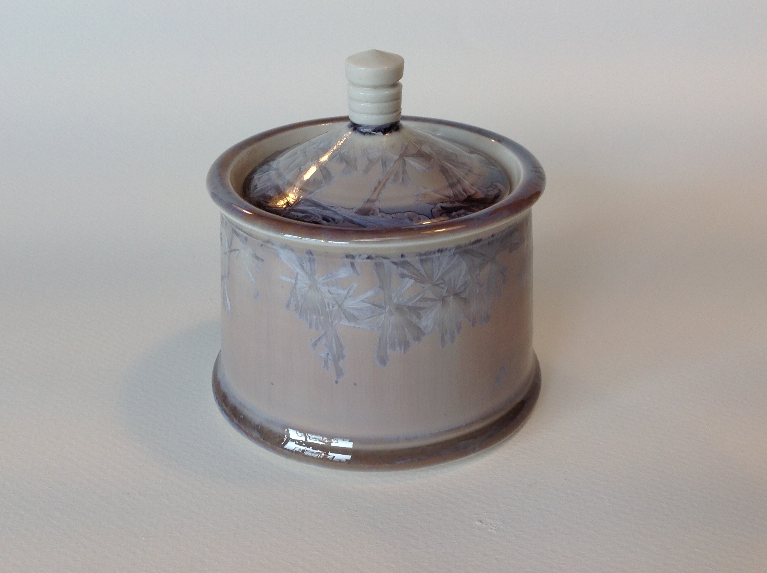 small crystalline jar