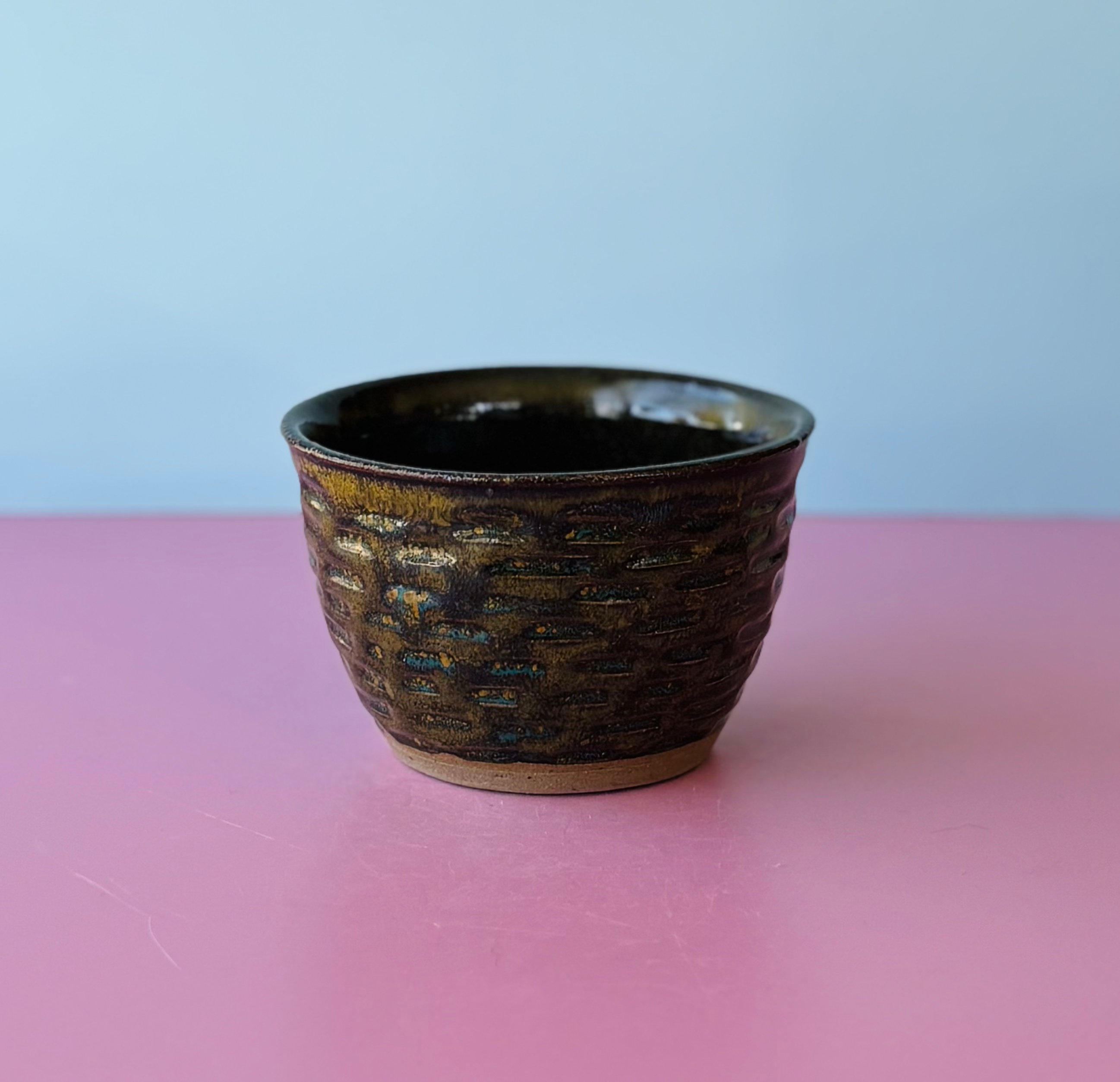 Horizontally Carved Cup by Lesley