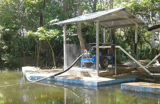 Cacao irrigation station at El Gualiqueme Cacao Estate