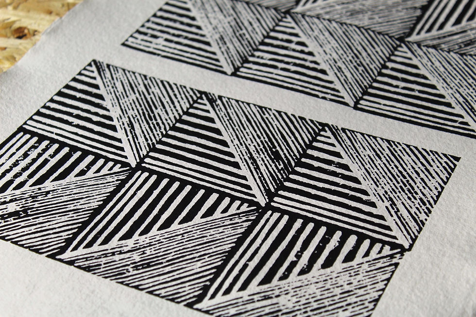 Thumbnail: FORWARD//REWIND Original Block Print A3