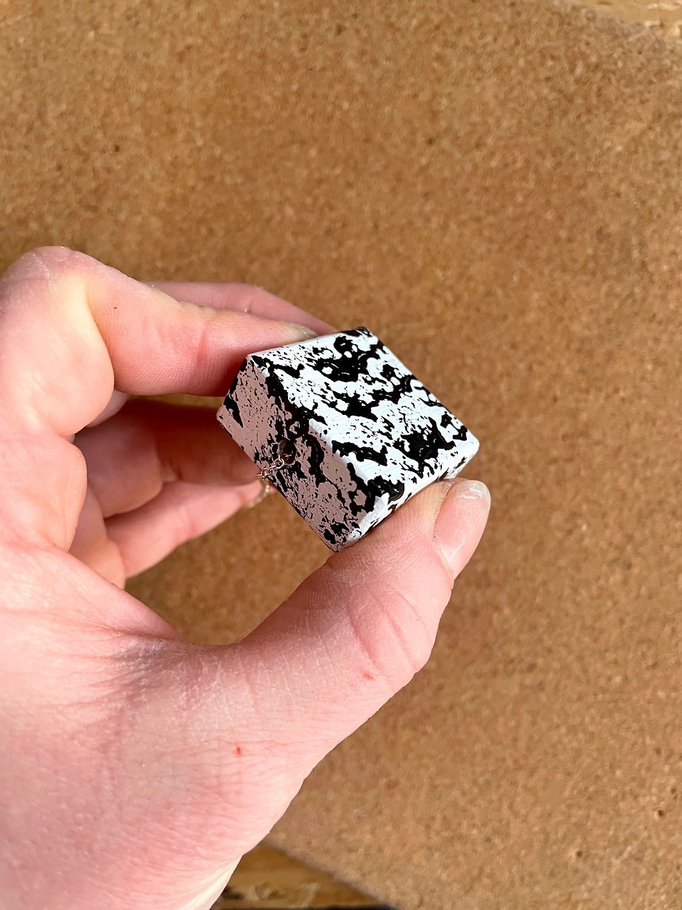 Thumbnail: FLAT SQUARE SINGLE PENDANT NECKLACE