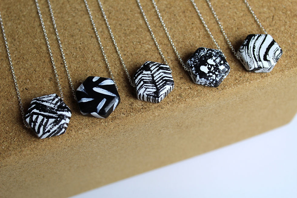 Thumbnail: HEXAGON Necklace Assorted