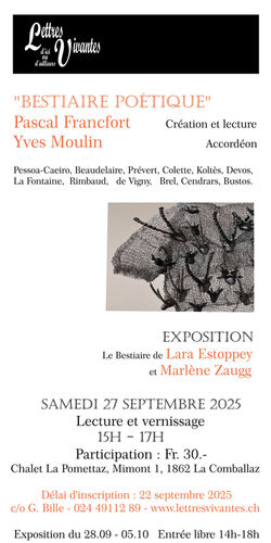 2025-09-27 Bestiaire poétique