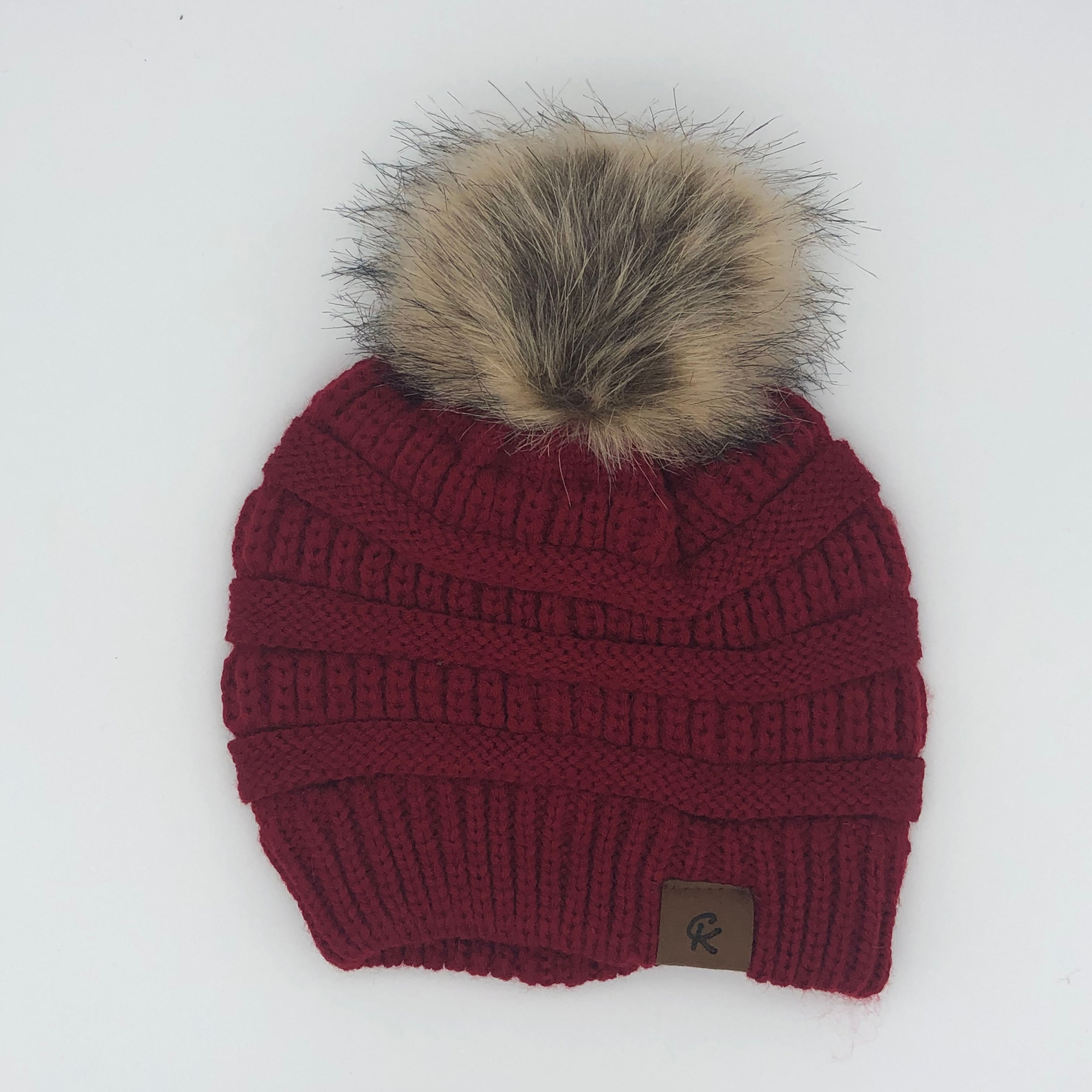 Fur Pom  - Red