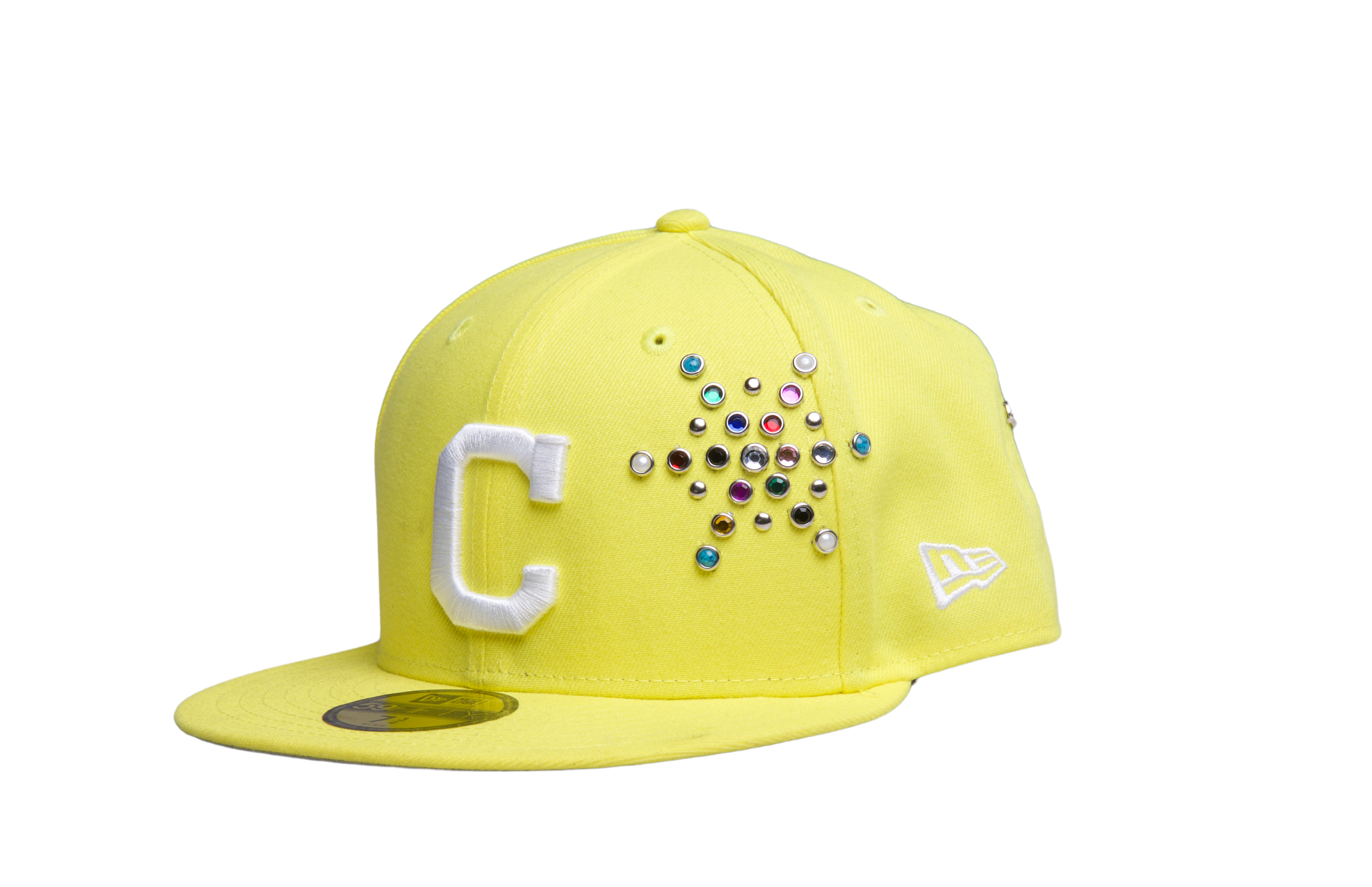 Cleveland Guardians New Era custom fitted - Bright Yellow