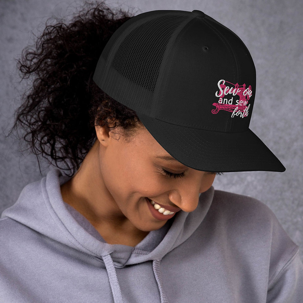 Thumbnail: "Sew On and Sew Forth" Trucker Cap