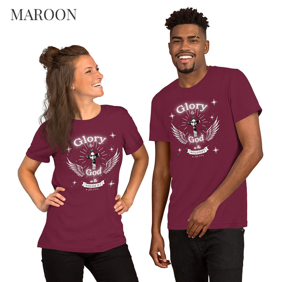 Thumbnail: Glory to God in the Highest – Christian T-Shirt (Luke 2:14)