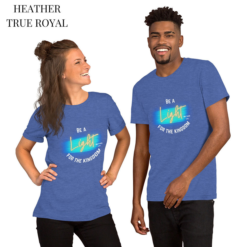 Thumbnail: Be A Light For The Kingdom – Christian T-Shirt (Matthew 5:16)