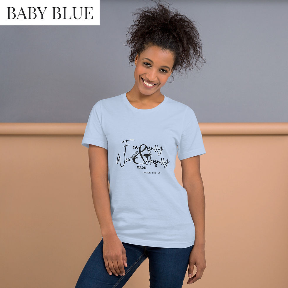 Thumbnail: Fearfully & Wonderfully Made – Christian T-Shirt (Psalm 139:14)