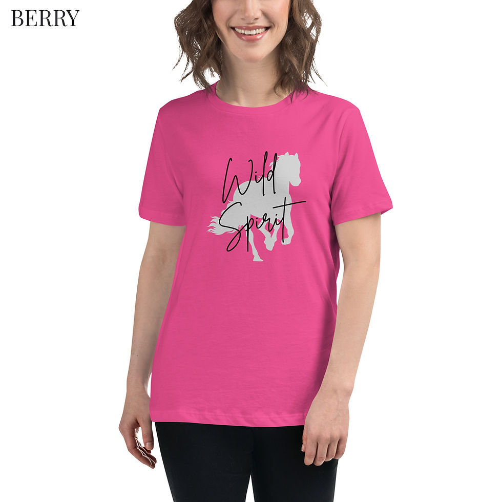 Thumbnail: Wild Spirit – Free-Roaming Cowgirl Tee (Light Shades)