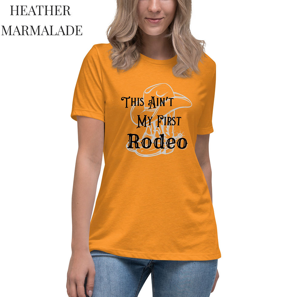 Thumbnail: This Ain’t My First Rodeo – Bold Cowgirl Tee (Light Shades)