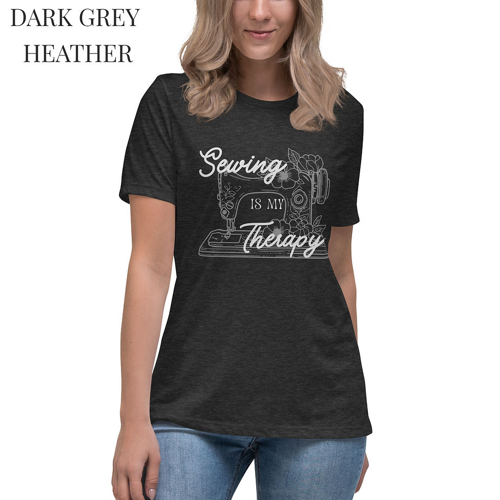 Thumbnail: "Sewing is my therapy" Women's Relaxed T-Shirt