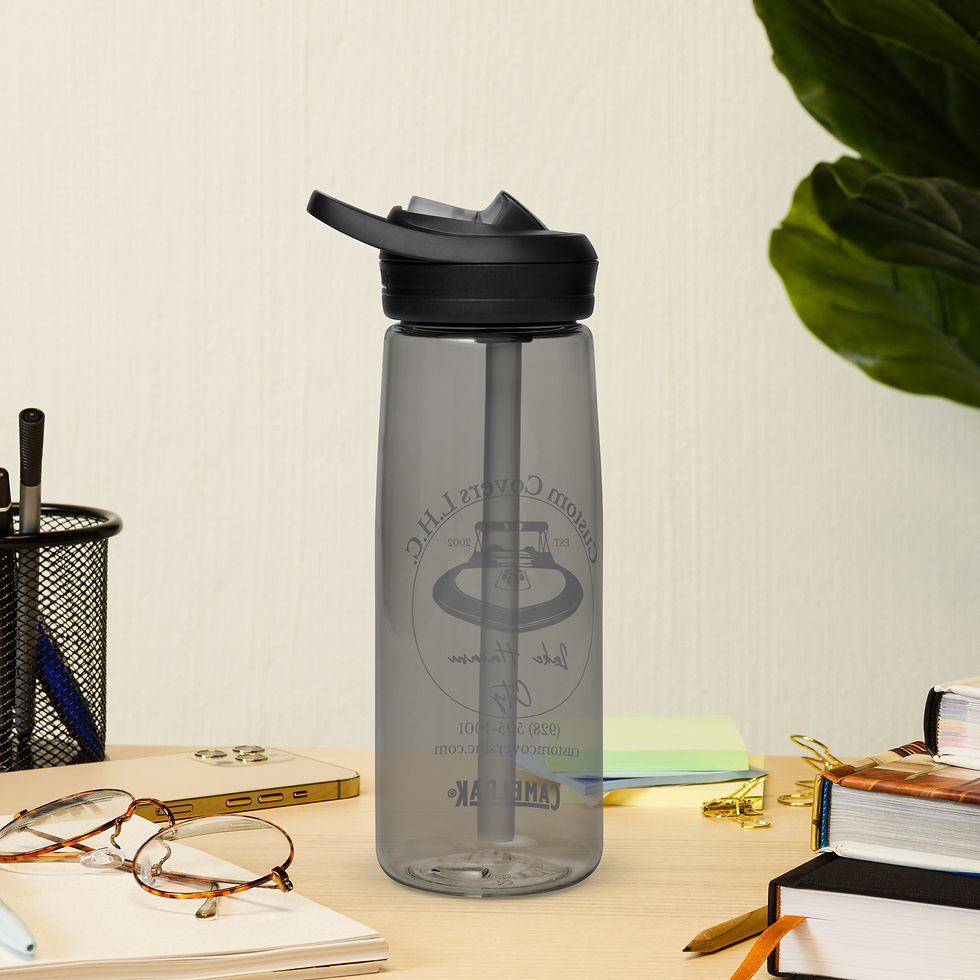 Thumbnail: Custom Covers L.H.C. Logo Sports water bottle