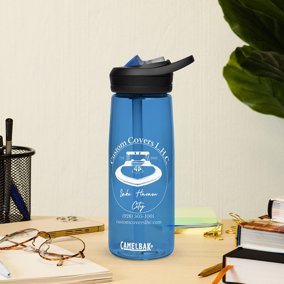 Thumbnail: Custom Covers L.H.C. Logo Sports water bottle