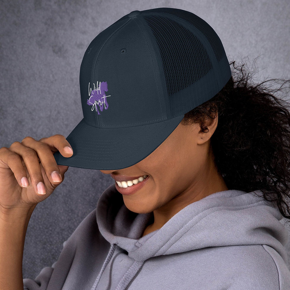 Thumbnail: Wild Spirit – Purple Horse Trucker Cap