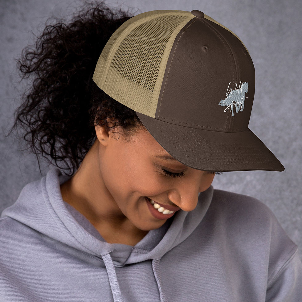 Thumbnail: Wild Spirit  – Grey Horse Trucker Cap