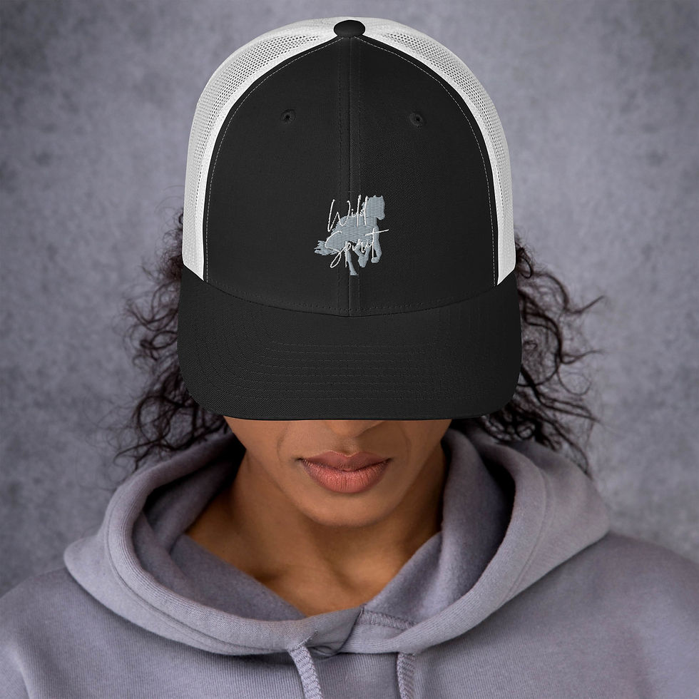 Thumbnail: Wild Spirit  – Grey Horse Trucker Cap