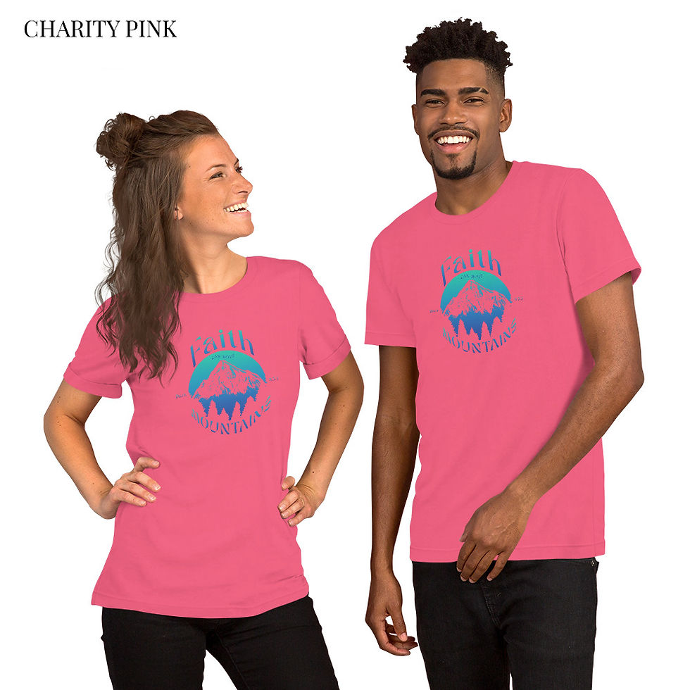 Thumbnail: Faith Can Move Mountains – Unisex Christian T-Shirt (Mark 11:23)