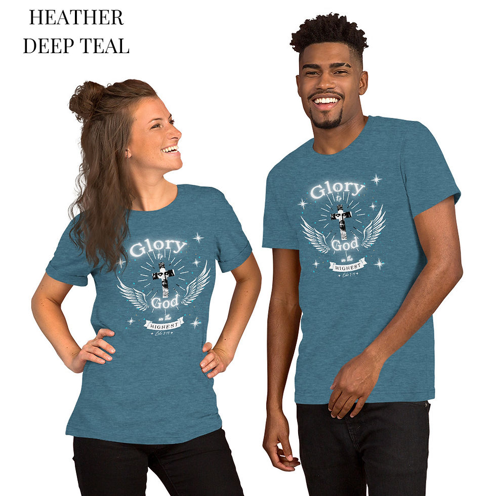 Thumbnail: Glory to God in the Highest – Christian T-Shirt (Luke 2:14)
