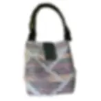 White Striped Camo Strap Rag-Rug Bag