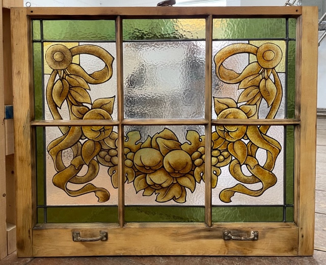 Handpainted stained glass