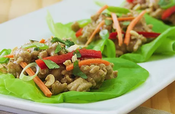 Top Notch Thai Lettuce Chicken Wraps