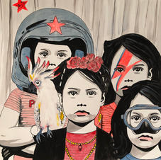 « Photo de famille » 50 x 50 cm