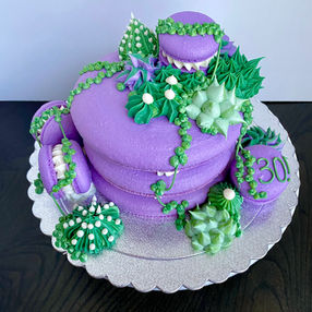 Succulent Macaron Cake