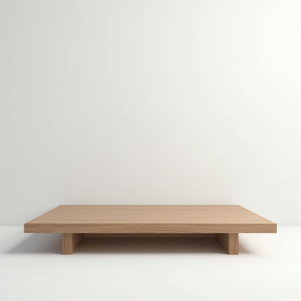 Solid Oak Platform Bed