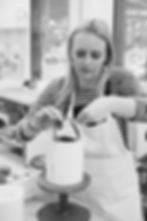 Holly Making in the workshop